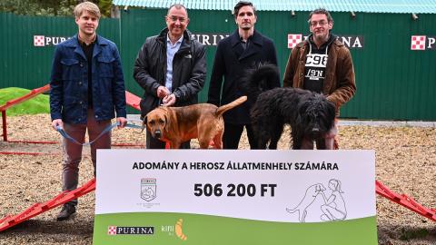 PURINA adományozás a HEROSZ telephelyén