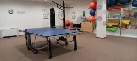REK-room - rekreációs szoba csocsóval, pingpong asztallal, boxzsákkal, fitness labdákkal, jóga matracokkal