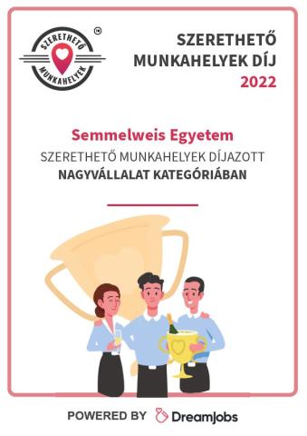 Dreamjobs Szerethető Munkahely a Semmelweis Egyetem