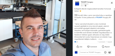 Jubiláló kollégáinkat közösségi felületünkön is bemutatjuk