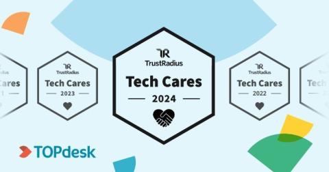Ötödik éve zsinórban nyertük el a TrustRadius "Tech Cares Award" díját