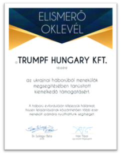 Ukrán menekültek ellátásának segítése